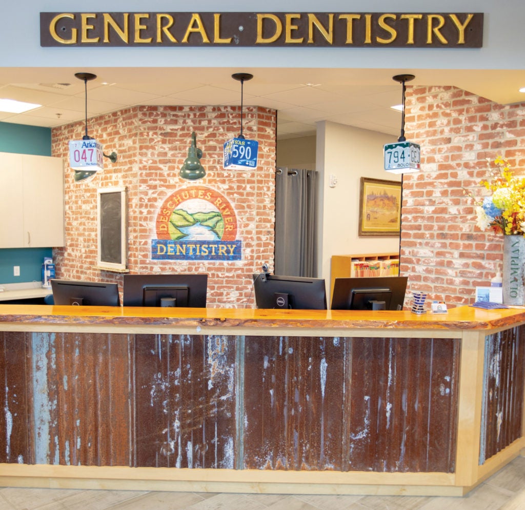 Deschutes River Dentistry Reception Desk