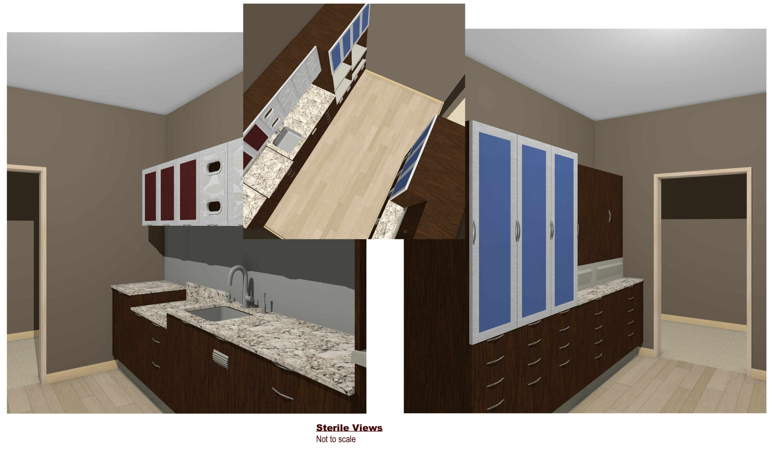 Gallatin Valley dental office design 3D renderings – sterile views