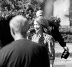 Lori Burkhart Isbell at a company picnic