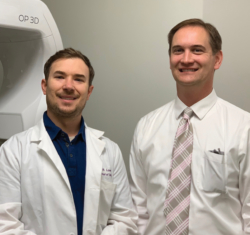 Left: Dr. Craig Lowrie, Dentist, Advanced Family Dentistry. Right: Arne Valdez, Burkhart Account Manager.