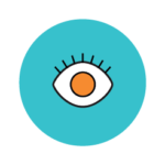 A wide open eye icon showcasing enhanced patient perception of the practice