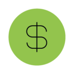 An icon of a green dollar sign showcasing tax advantages